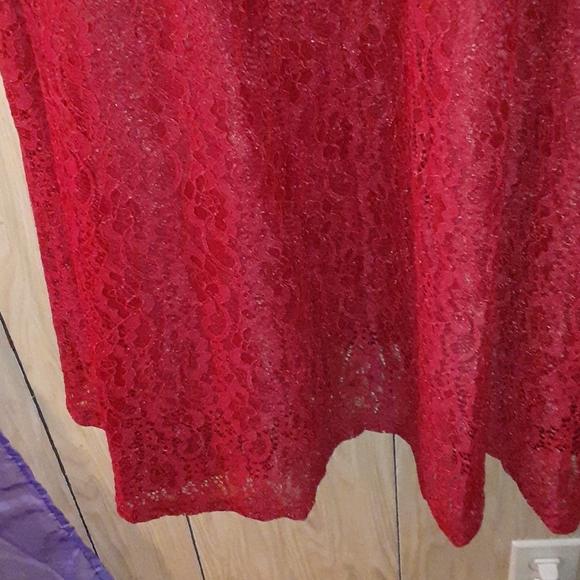 🆕 SALE Michel Laperle Maroon Plus Dress - Picture 4 of 15